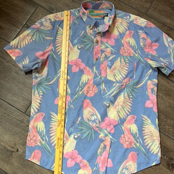 Chubbies Stay Fly Popover Sport Hawaiian Shirt Men's Size Medium - Picture 5 of 5